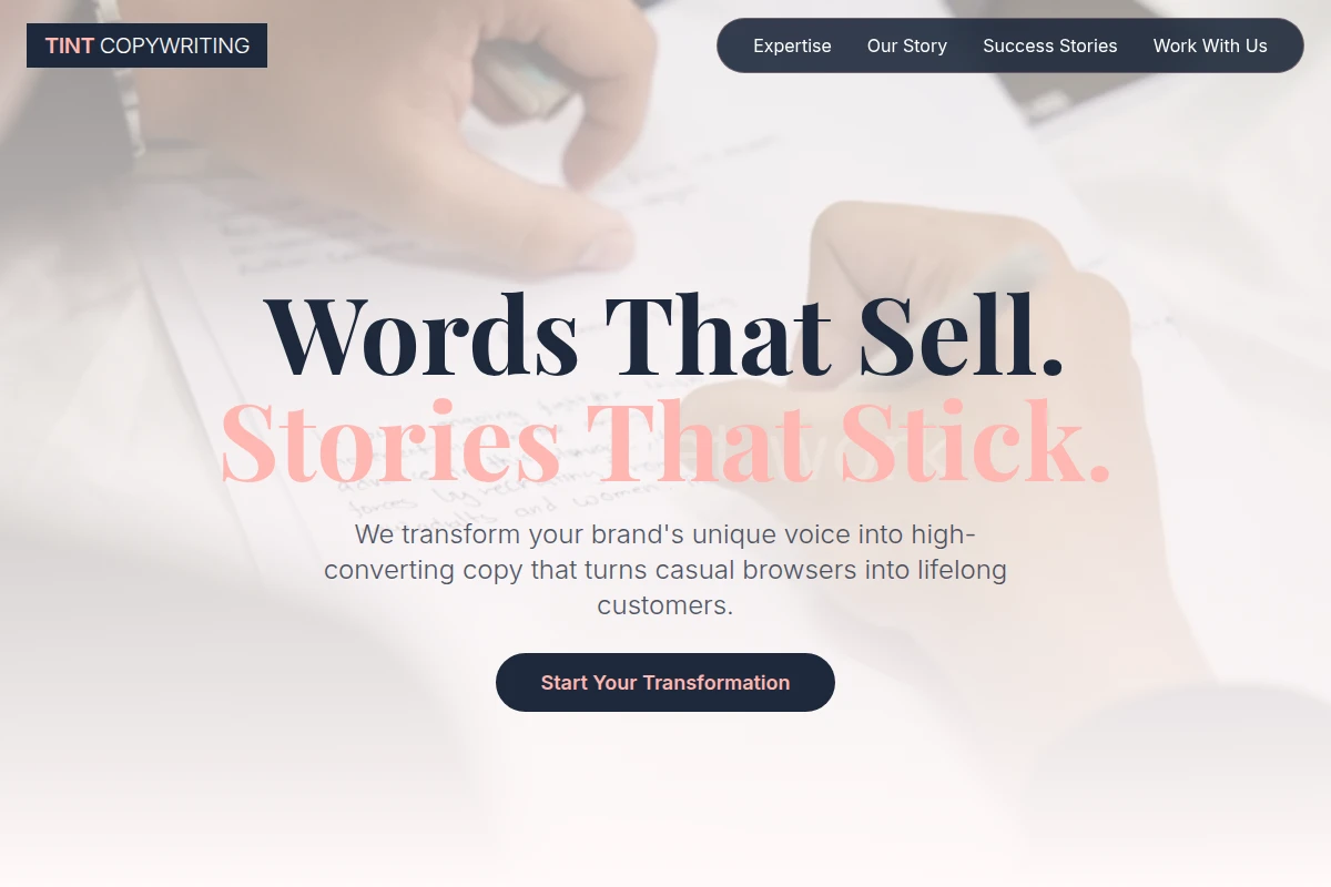 Tint Copywriting