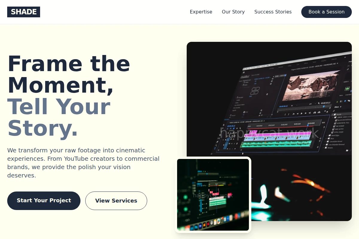 Shade Video Editing
